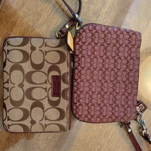 2 coach wristlets